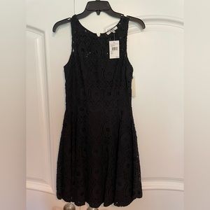 Nordstrom Black Mini Lace Dress, Size 6, NEVER WORN NWT